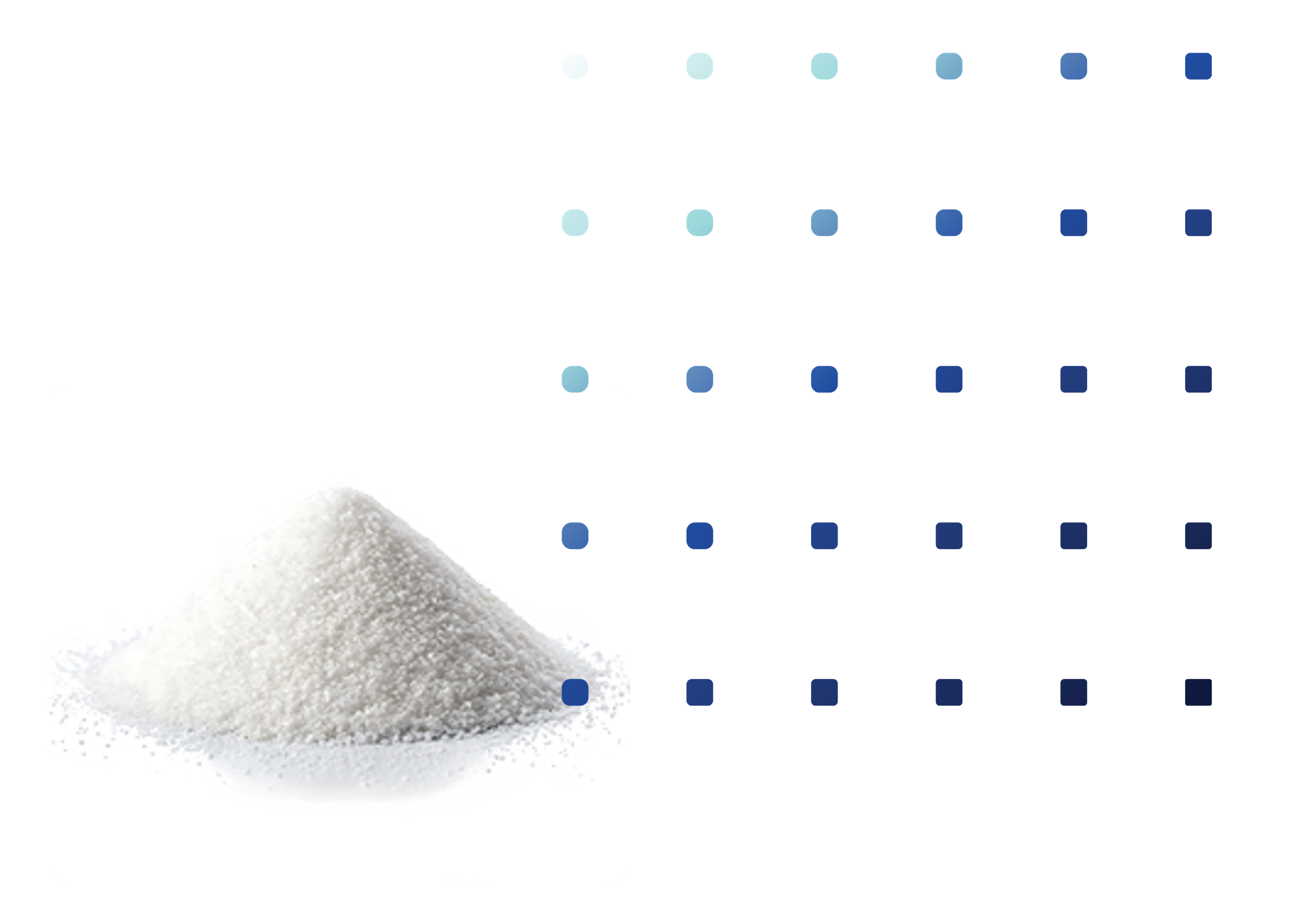 Pile of white powder on a reflective surface, showcasing its fine texture and crystalline structure.