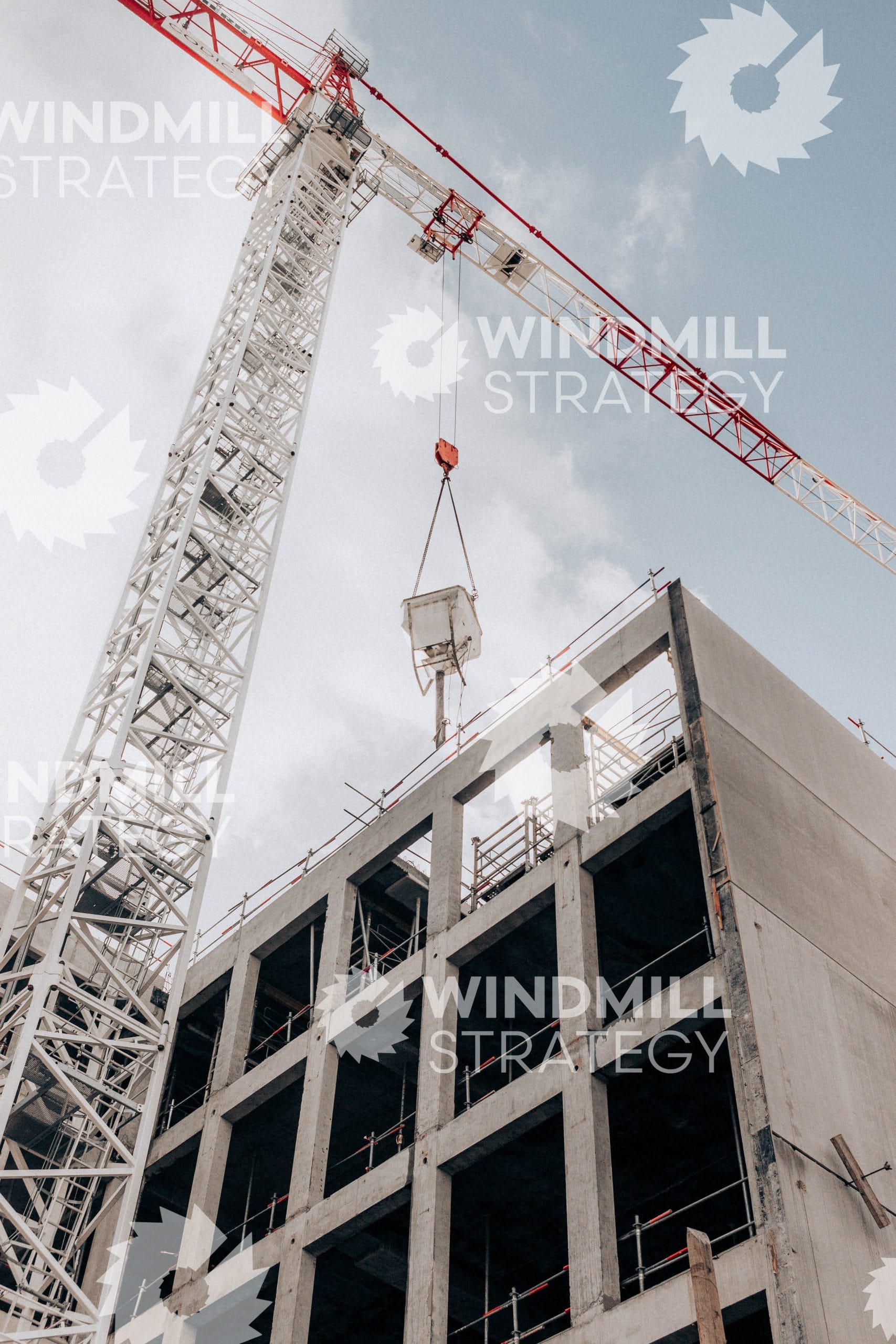 A crane on a construction site